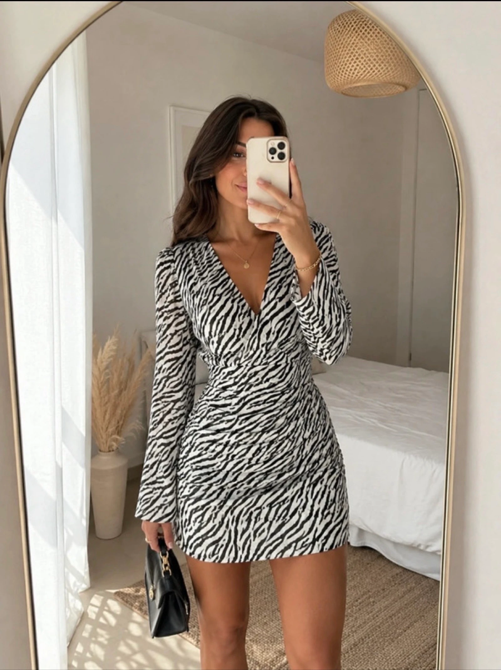 Robe maje neuve avec étiquette motif zèbre 